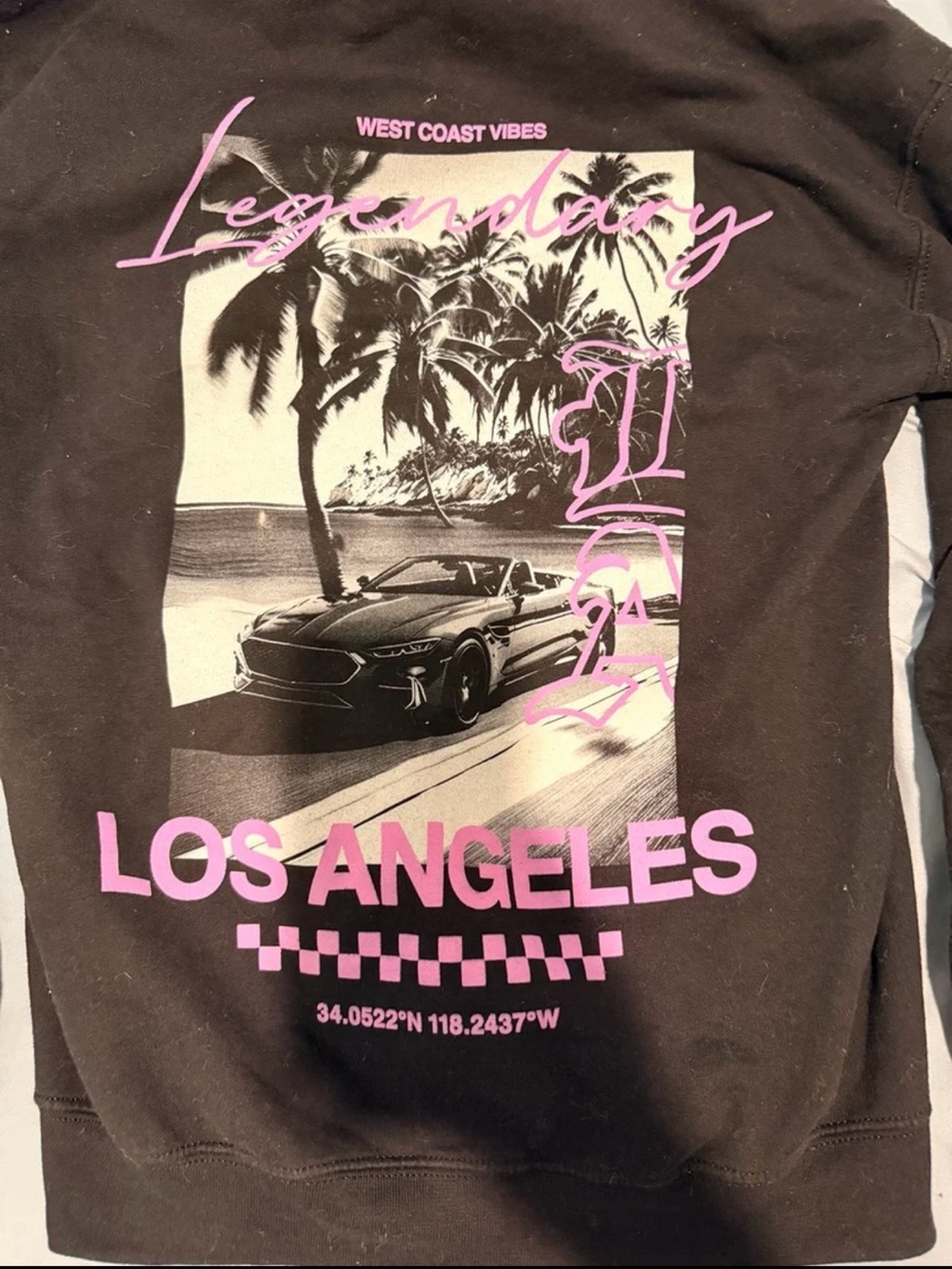 Los Angeles Graphic Car Hoodie